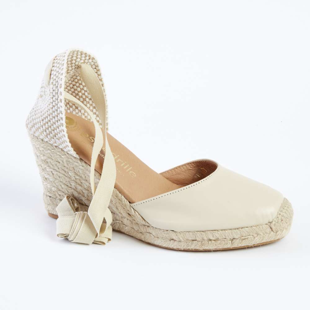 Lace up shop espadrilles wedges